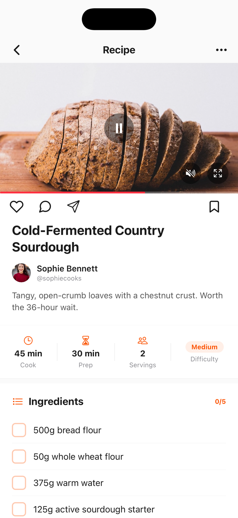 Recipe post on Amara — A recipe stays a recipe.