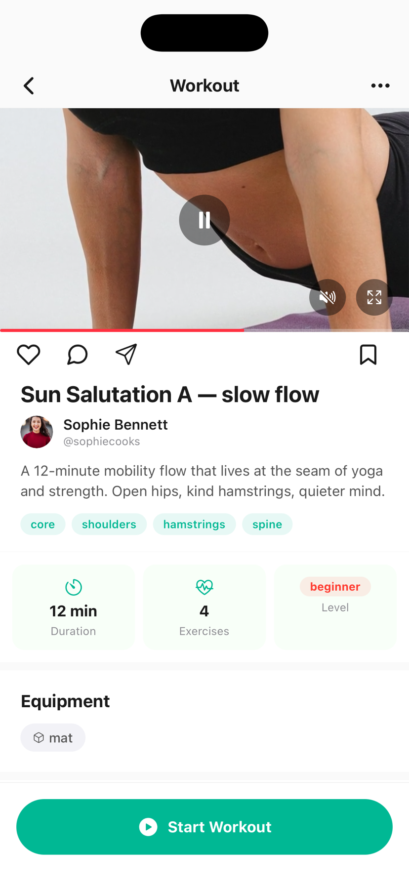 Workout post on Amara — Routines you can actually follow.